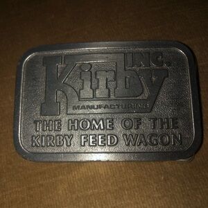 Rare! Kirby Manufacturing Metal Belt Buckle- $40 or $35 w/offer 161A